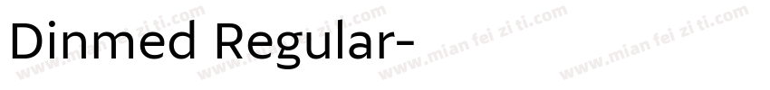 Dinmed Regular字体转换